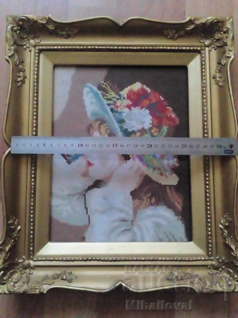 Tapestry "The Girl with the Hat" by Wheeler - 5 Tapestry "The Girl with the Hat" by Wheeler - 5