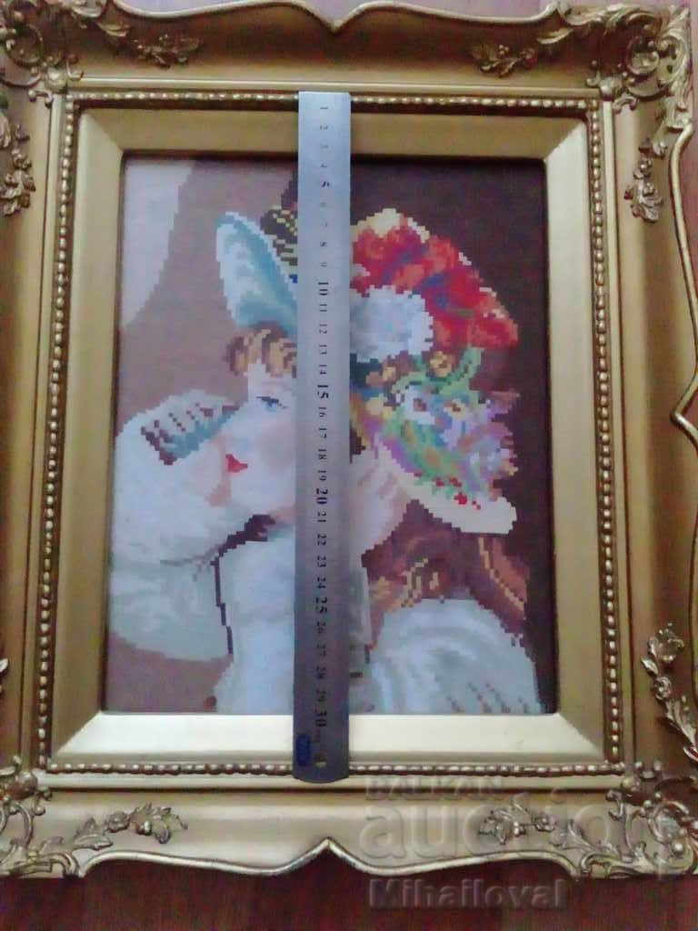 Tapestry "The Girl with the Hat" by Wheeler - 6 Tapestry "The Girl with the Hat" by Wheeler - 6