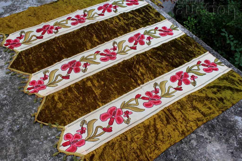 19TH CENTURY BED COVER BED COVER EMBROIDERY - 6 19TH CENTURY BED COVER BED COVER EMBROIDERY - 6