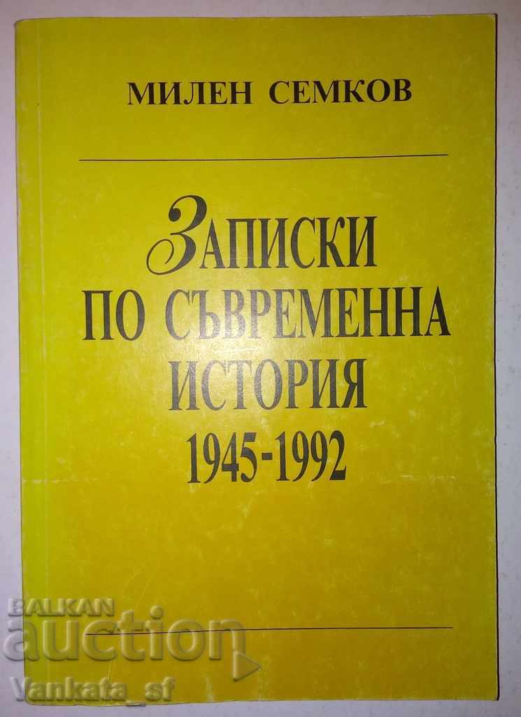 Notes on Contemporary History 1945-1992 - Milen Semkov