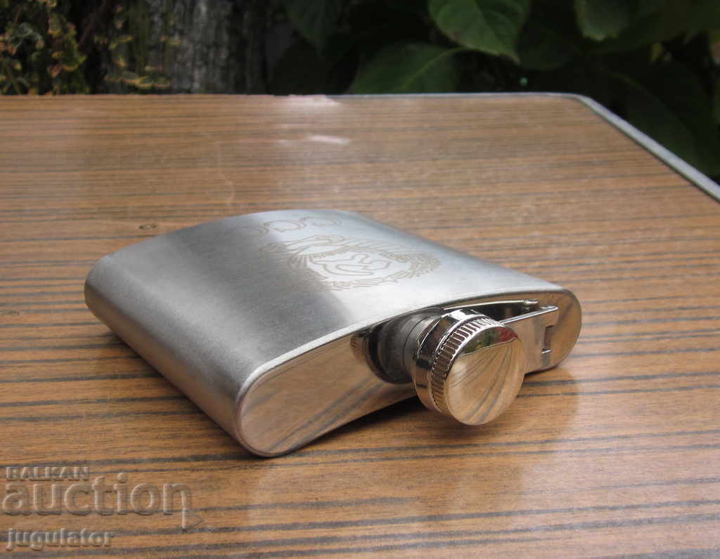 Russian type new pocket jug for alcohol with the coat of arms of the USSR - 5 Russian type new pocket jug for alcohol with the coat of arms of the USSR - 5