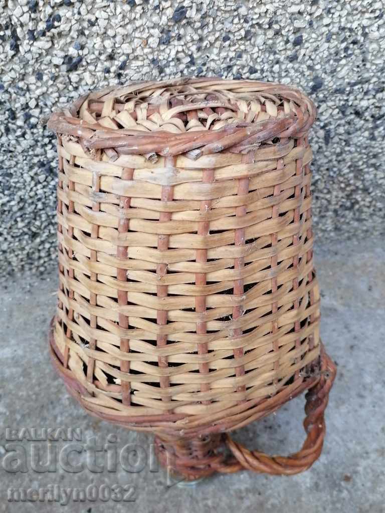 Livrarea Veche damigeană împletită, butelie, sticlă