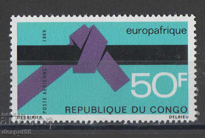 1969. Rep. Congo Europa - Africa. Cooperare.