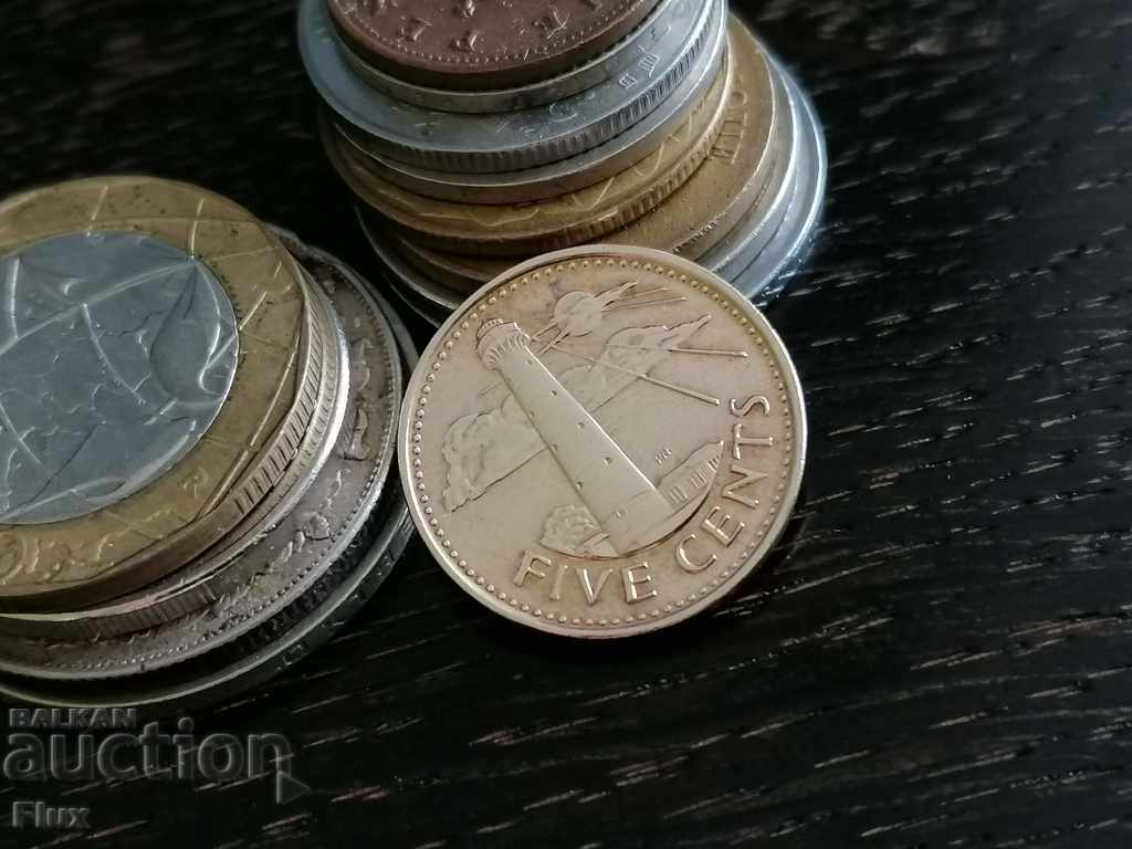 Νόμισμα - Μπαρμπάντος - 5 σεντ 2016