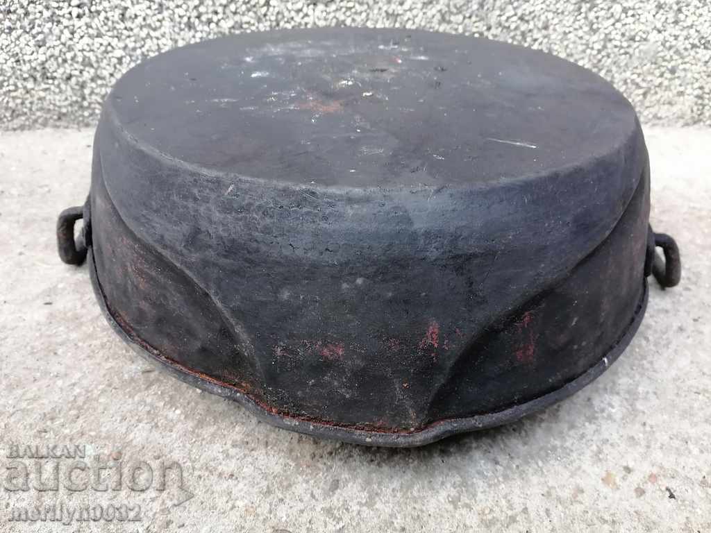 Auction  Old copper pan copper casserole copper vessel