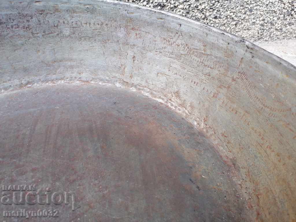 Auction  Old copper pan copper casserole copper vessel