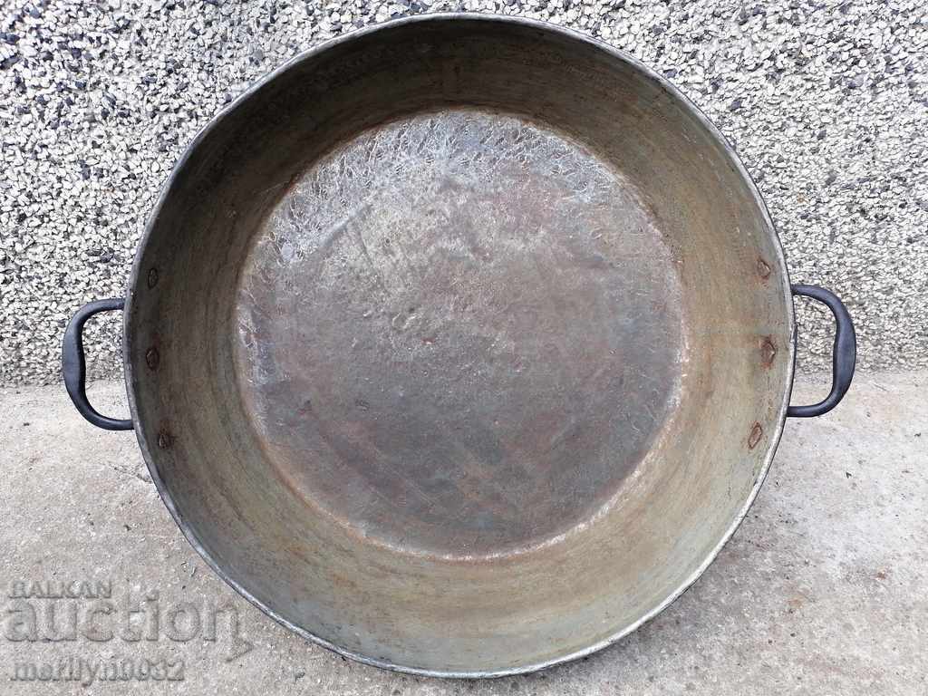 An old copper baking tin tray copper pot