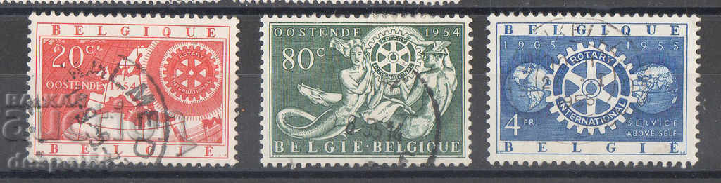 1954. Belgia. Jubileul Congresul Rotary Club Oostende.