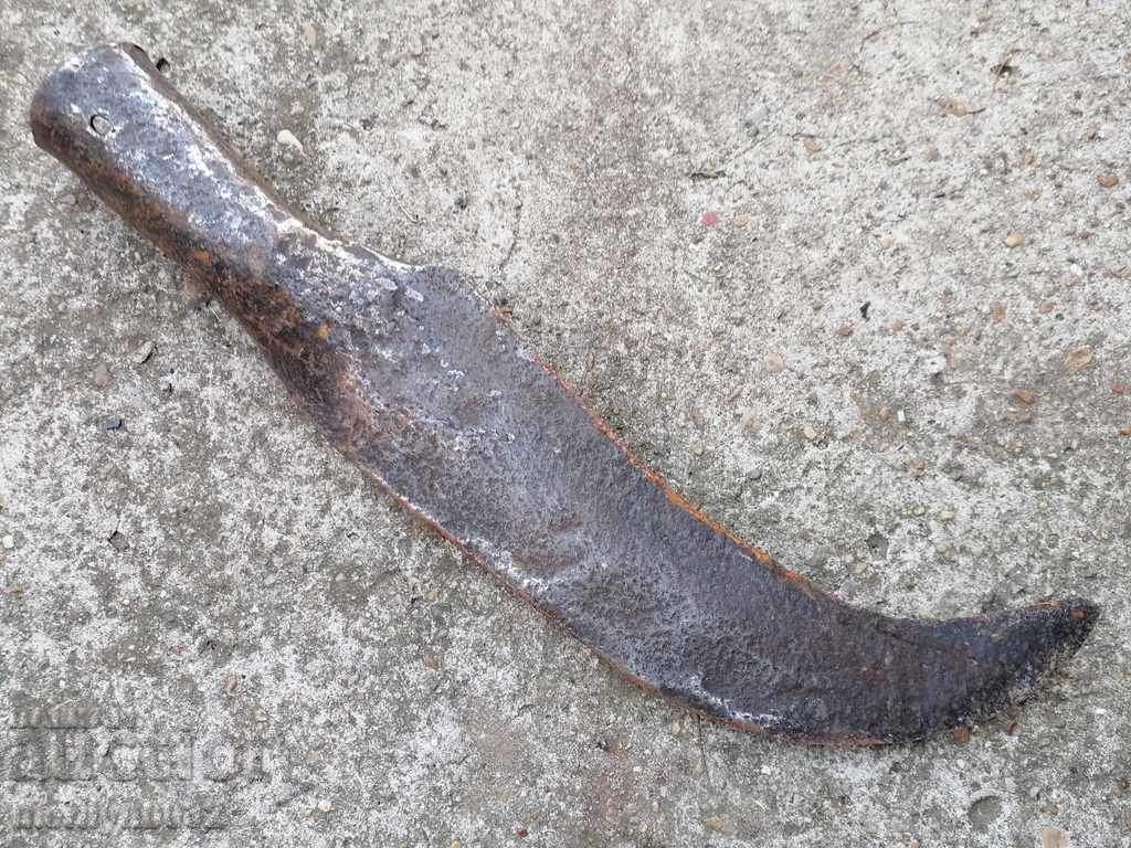 Delivery of Old hand forged kosher wrought iron chopper