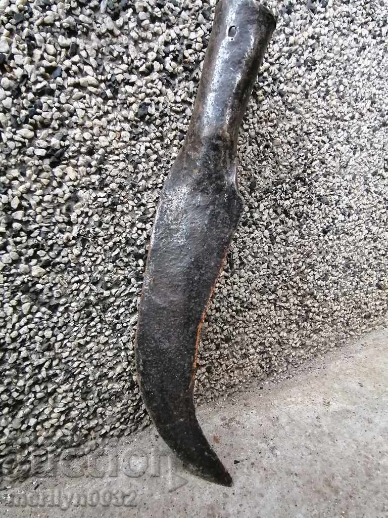 Old hand forged kosher wrought iron chopper