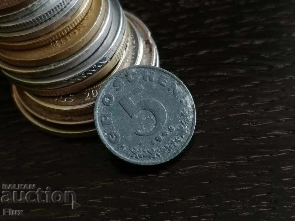 Moneda - Austria - 5 groschen 1948