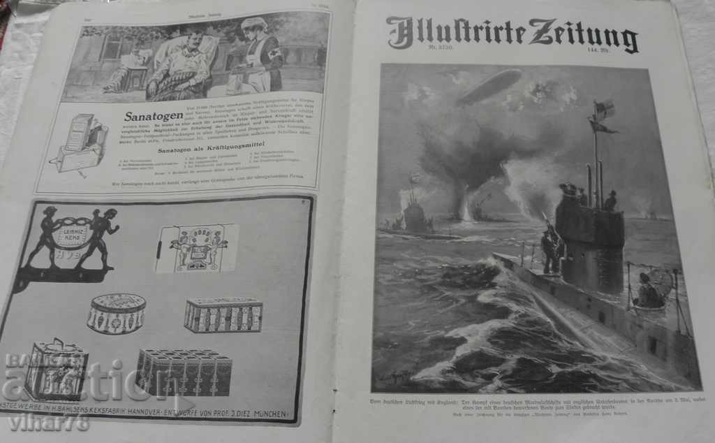 Auction  GERMAN MILITARY MAGAZINE-1914-FIRST WORLD WAR