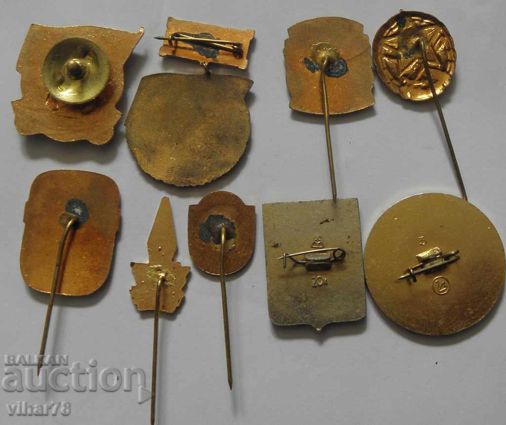 Delivery of lot of enameled badges-DOSO, etc. Delivery of lot of enameled badges-DOSO, etc.