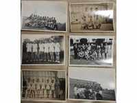 Παλιά φωτογραφία 6 κομμάτια ποδοσφαίρου, διαφορετικές ομάδες