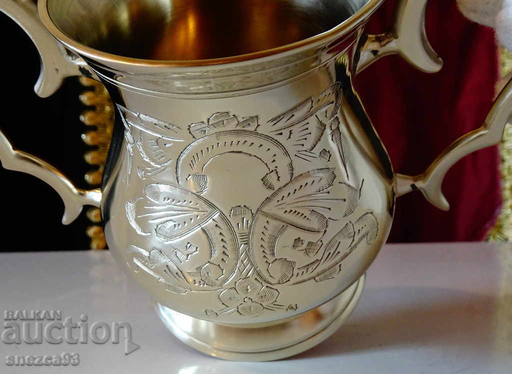 English bronze sugar bowl, cup, baroque with price 39.00 BGN | € 19.94 English bronze sugar bowl, cup, baroque with price 39.00 BGN | € 19.94