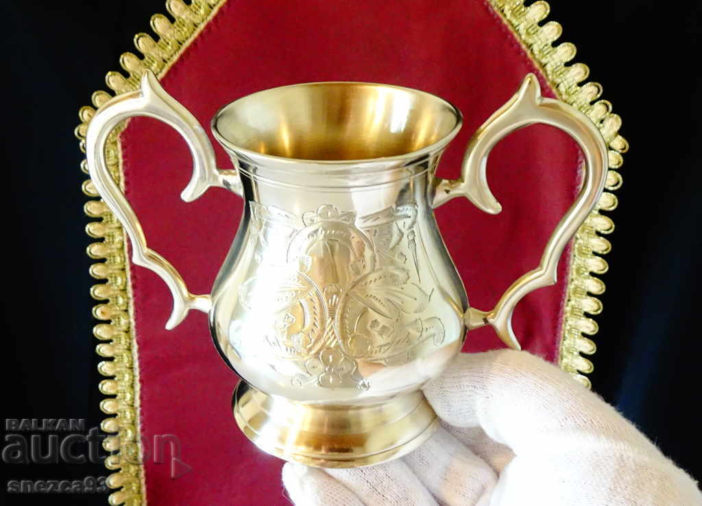 English bronze sugar bowl, cup, baroque - 6 English bronze sugar bowl, cup, baroque - 6