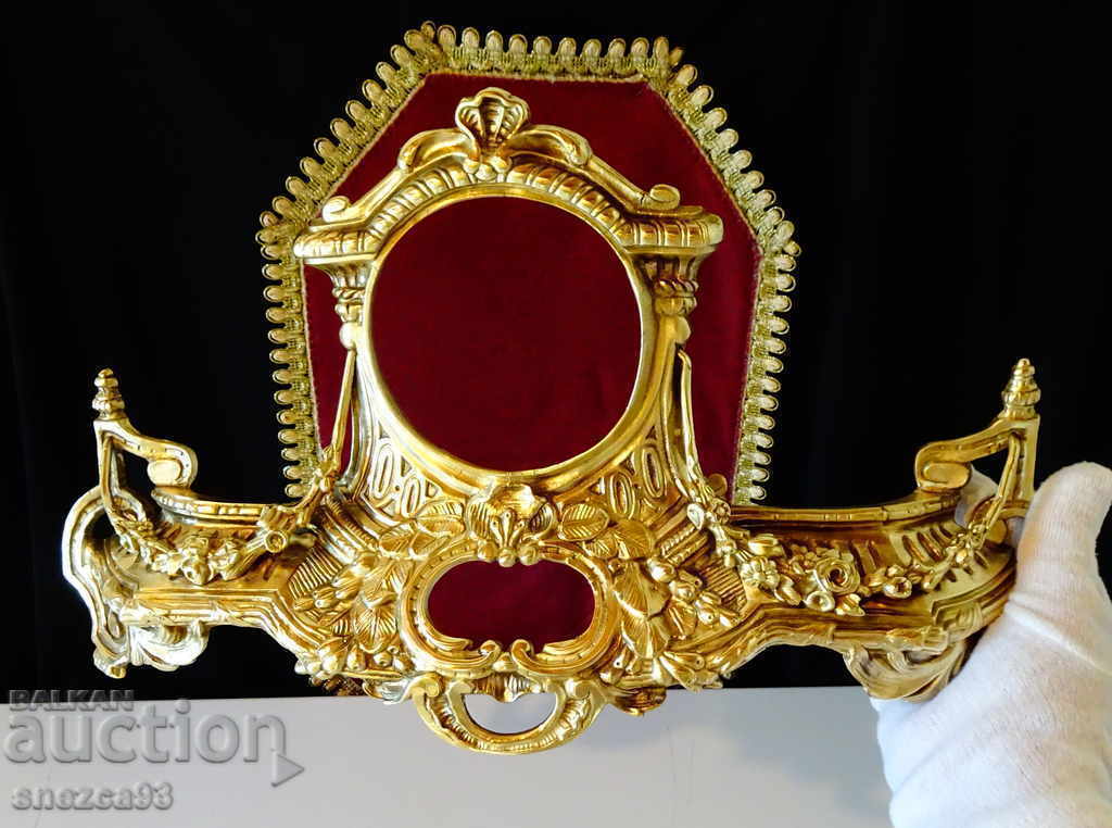 Baroque bronze frame for mirror, clock, furniture, fireplace. - 5 Baroque bronze frame for mirror, clock, furniture, fireplace. - 5