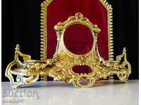 Baroque bronze frame for mirror, clock, furniture, fireplace.