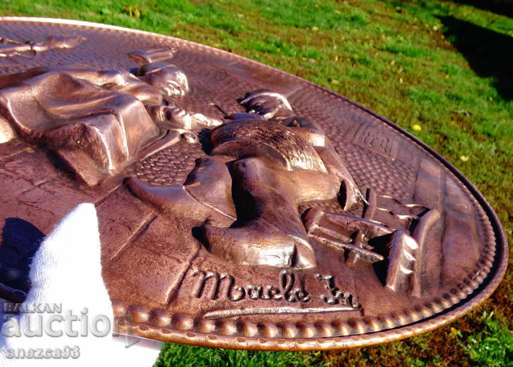 Χάλκινος πίνακας του συγγραφέα, πίνακας, υπογεγραμμένος. - 5 Χάλκινος πίνακας του συγγραφέα, πίνακας, υπογεγραμμένος. - 5