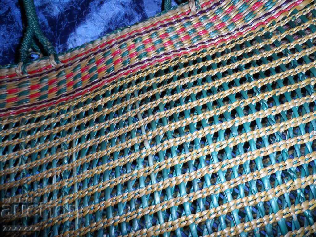 Παράδοση παλιά υφαντή τσάντα για ψώνια Παράδοση παλιά υφαντή τσάντα για ψώνια