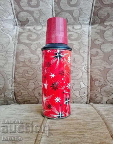 Old Soc Thermos, Red, Snowflakes 350 ml