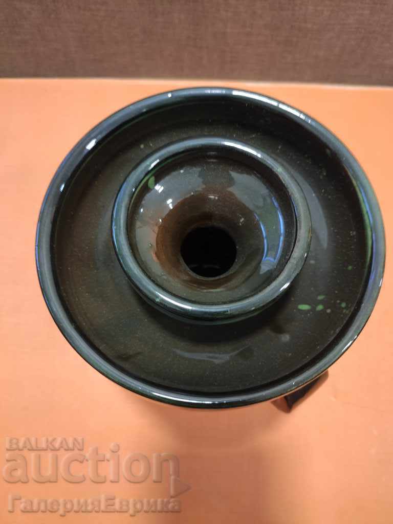 Παράδοση Κεραμικό λούστρο κεριών. Ύψος: 15 cm. Βαθμολόγηση Παράδοση Κεραμικό λούστρο κεριών. Ύψος: 15 cm. Βαθμολόγηση