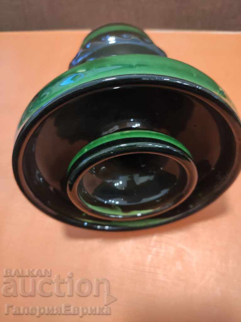 Κεραμικό λούστρο κεριών. Ύψος: 15 cm. Βαθμολόγηση - 7 Κεραμικό λούστρο κεριών. Ύψος: 15 cm. Βαθμολόγηση - 7