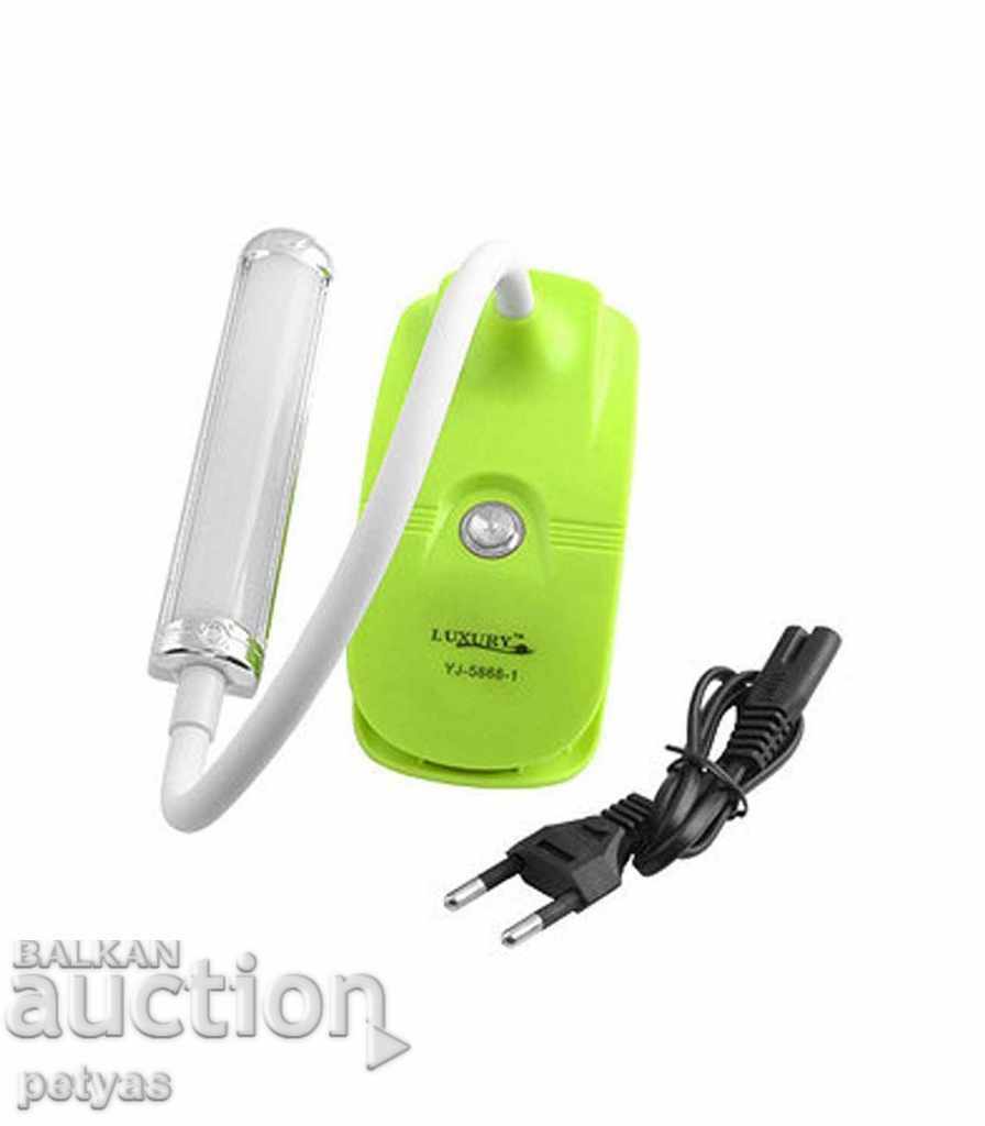 Auction BATTERY READING LAMP WITH CLIP YAJIA YJ-5868 Auction BATTERY READING LAMP WITH CLIP YAJIA YJ-5868