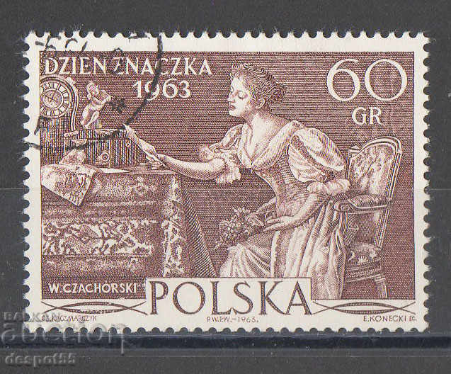 1963. Полша. Ден на пощенската марка.