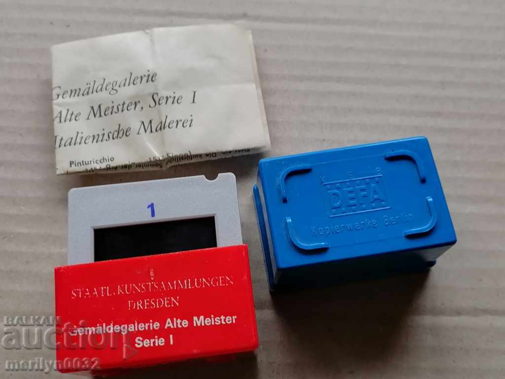 Auction Slide 12 pcs. Dresden Gallery GDR DDR 70s Auction Slide 12 pcs. Dresden Gallery GDR DDR 70s