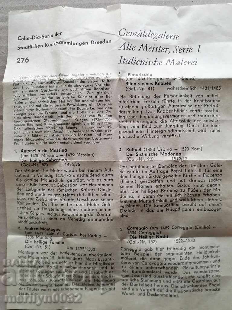 Slide 12 pcs. Dresden Gallery GDR DDR 70s - 7 Slide 12 pcs. Dresden Gallery GDR DDR 70s - 7