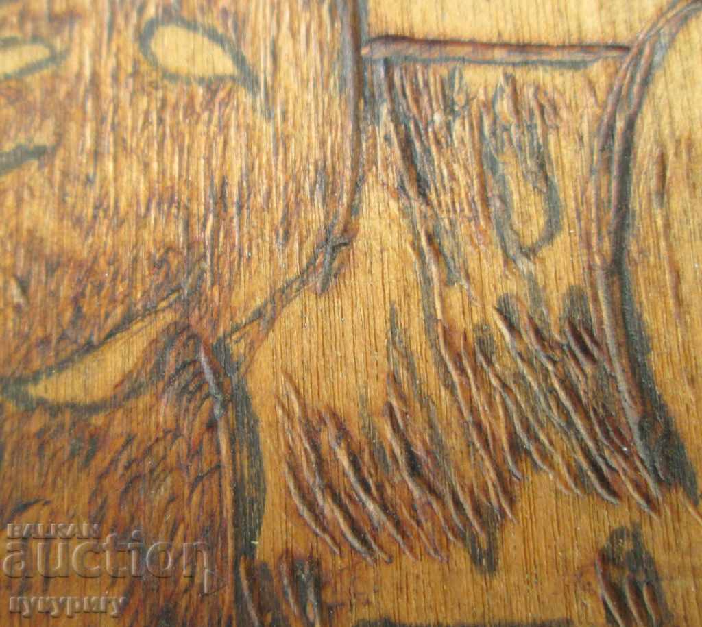 Old large poster picture Sea Pirate pyrography engraving - 6 Old large poster picture Sea Pirate pyrography engraving - 6