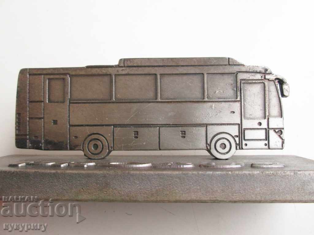 Advertising silver-plated metal paperweight bus PROBUS BMC with price 20.00 BGN | € 10.23 Advertising silver-plated metal paperweight bus PROBUS BMC with price 20.00 BGN | € 10.23