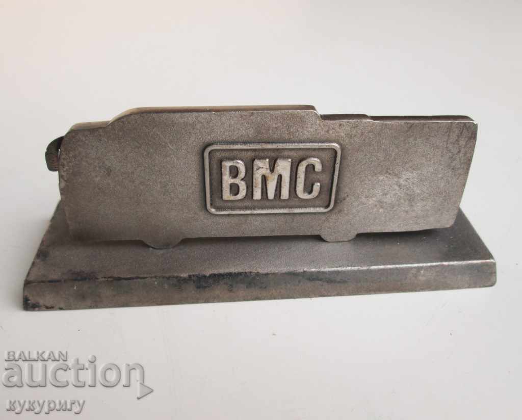 Advertising silver-plated metal paperweight bus PROBUS BMC - 5 Advertising silver-plated metal paperweight bus PROBUS BMC - 5