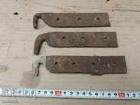 SET OF 3 PIECES OF SOLID FORGED REVIVAL HINGES PORT