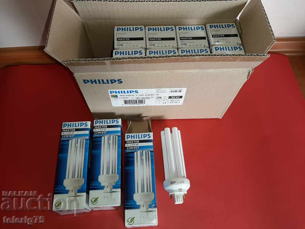 Lampă 11 piese Philips Master PL-T TOP 4P, 32W / 827