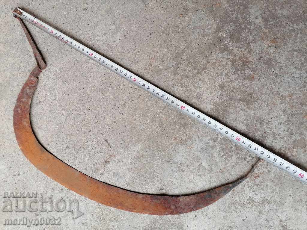 Old sickle, blade, wrought iron - 6 Old sickle, blade, wrought iron - 6