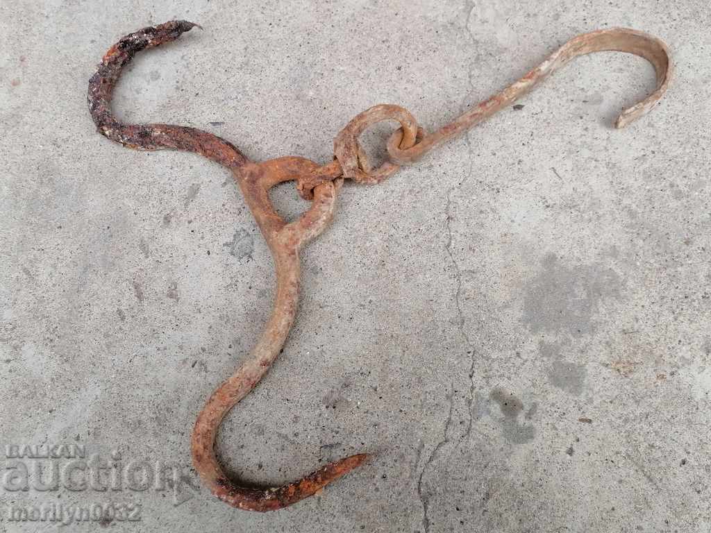 Old forged hook, quail, anchor, hook for diving with price 39.00 BGN | € 19.94 Old forged hook, quail, anchor, hook for diving with price 39.00 BGN | € 19.94