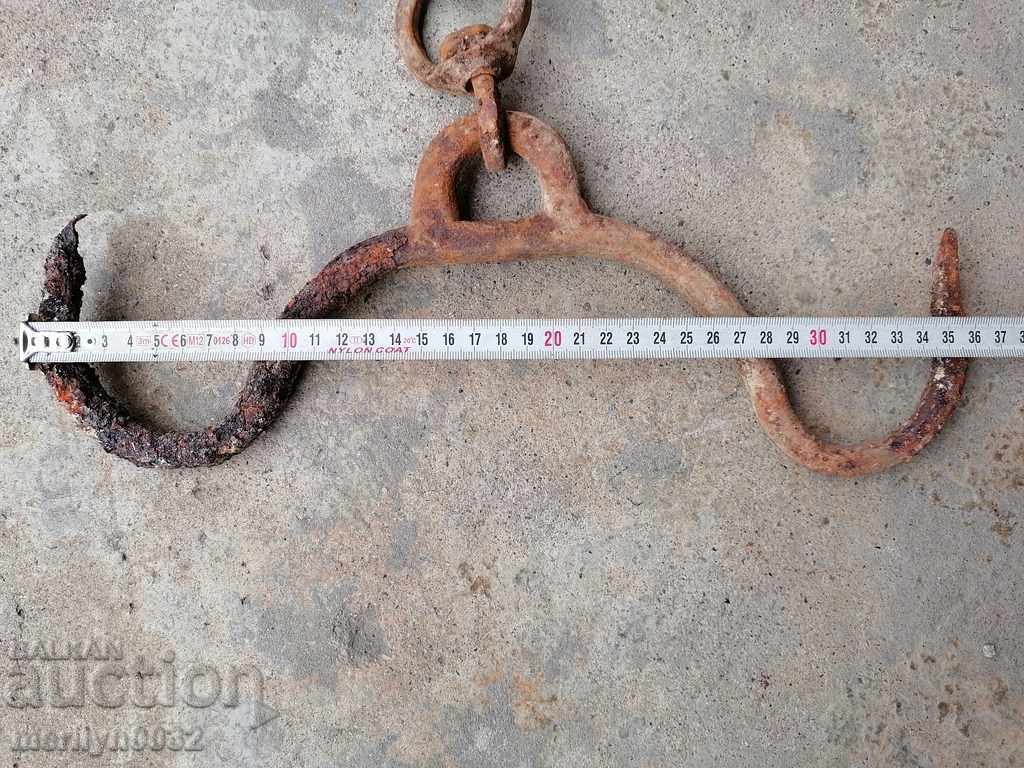 Old forged hook, quail, anchor, hook for diving - 5 Old forged hook, quail, anchor, hook for diving - 5