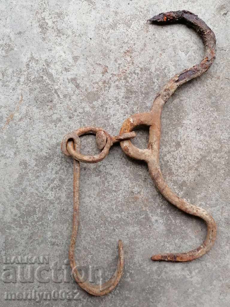 Old forged hook, quail, anchor, hook for diving - 7 Old forged hook, quail, anchor, hook for diving - 7
