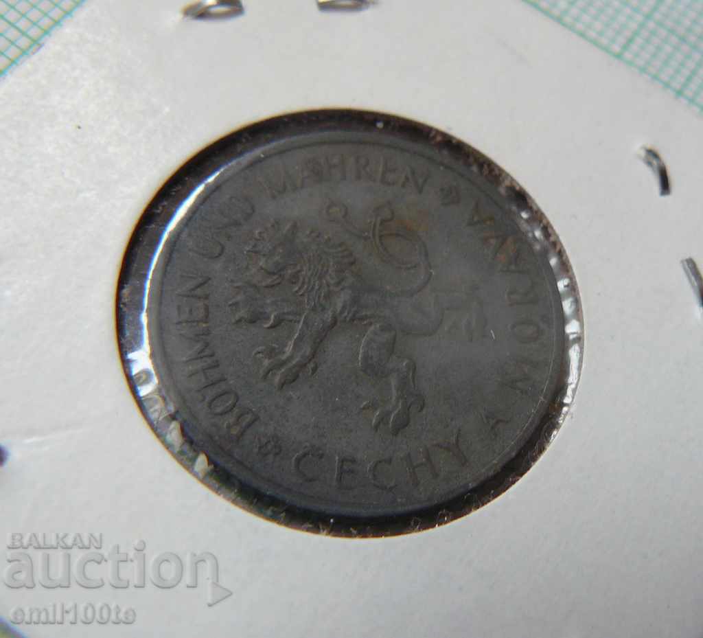 1 crown 1943. Bohemia and Moravia - zinc - 6 1 crown 1943. Bohemia and Moravia - zinc - 6