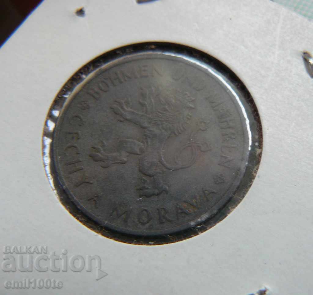 1 crown 1943. Bohemia and Moravia - zinc - 7 1 crown 1943. Bohemia and Moravia - zinc - 7