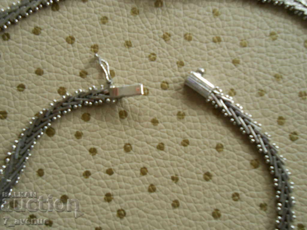 Silver NECKLACE and bracelet made of 835 silver with a stamp 11.11.2020 - 6 Silver NECKLACE and bracelet made of 835 silver with a stamp 11.11.2020 - 6