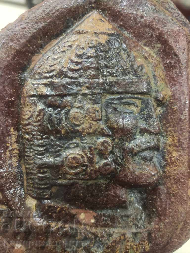 Author's ceramics "Khan Krum" glazed tile - 6 Author's ceramics "Khan Krum" glazed tile - 6