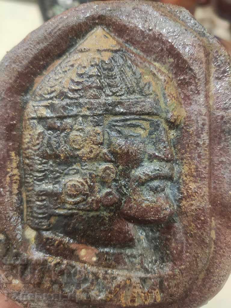 Author's ceramics "Khan Krum" glazed tile - 7 Author's ceramics "Khan Krum" glazed tile - 7