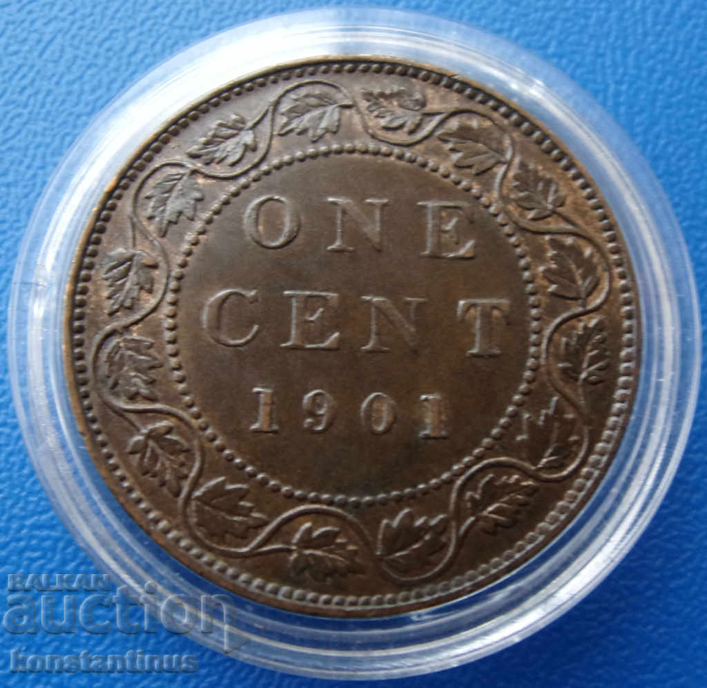 Canada 1 Cent 1901 XF Rare