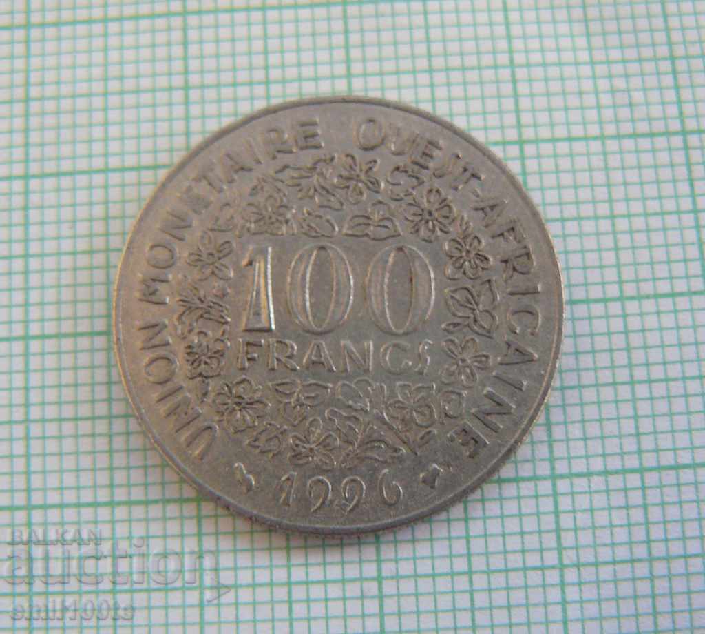 100 франка 1996 г. Западна Африка