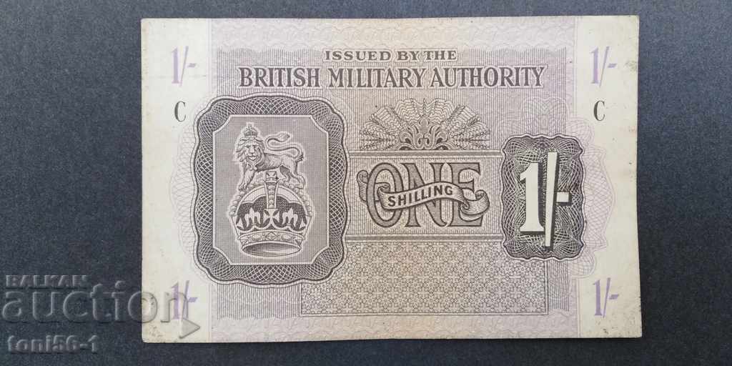 England 1 shilling 1943 rare