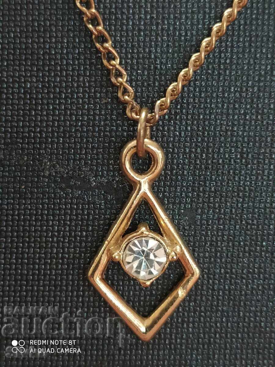 Necklace new gold-plated zircon 6