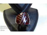 New large red enamel ring